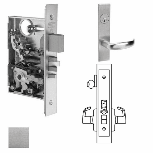 CORBIN RUSSWIN ML2051-PSR-626 Ml2051 Mortise Office Lever Lockset ML2051PSR626 ML2051 PSR 626