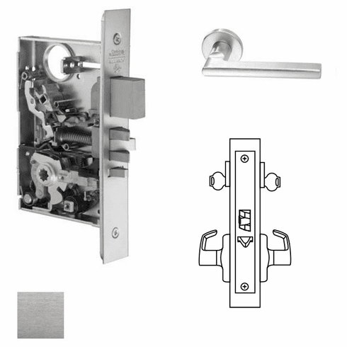 CORBIN RUSSWIN ML2052-102X-626-LC Ml2052 Mortise Classroom Intruder Lever Lockset ML2052102X626LC ML2052 102X 626 LC