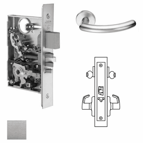 CORBIN RUSSWIN ML2052-109X-626-LC Ml2052 Mortise Classroom Intruder Lever Lockset ML2052109X626LC ML2052 109X 626 LC