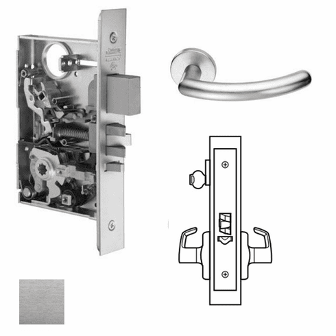 CORBIN RUSSWIN ML2055-109X-626-LC Ml2055 Mortise Classroom Lever Lockset ML2055109X626LC ML2055 109X 626 LC