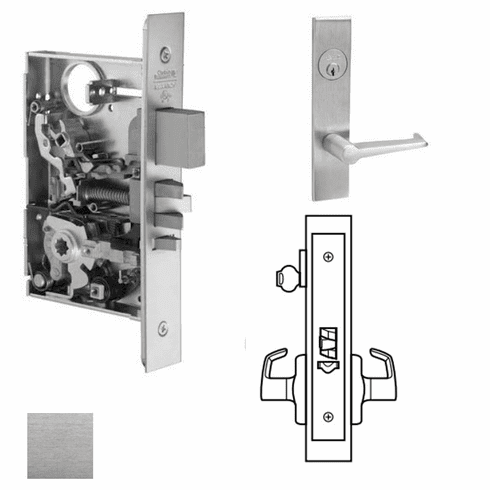 CORBIN RUSSWIN ML2055-ESR-626 Ml2055 Mortise Classroom Lever Lockset ML2055ESR626 ML2055 ESR 626