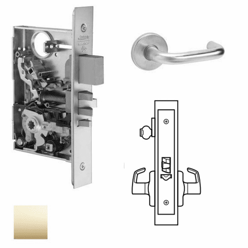 CORBIN RUSSWIN ML2055-LWF-605 Ml2055 Mortise Classroom Lever Lockset ML2055LWF605 ML2055 LWF 605