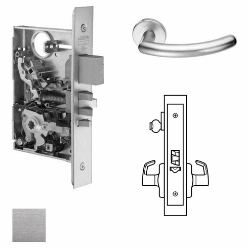 CORBIN RUSSWIN ML2056-109X-626-LC Ml2056 Mortise Classroom Lever Lockset ML2056109X626LC ML2056 109X 626 LC