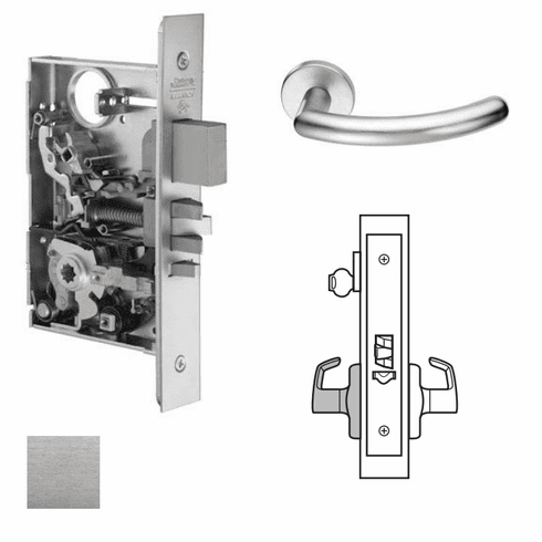 CORBIN RUSSWIN ML2057-109X-626-LC Ml2057 Mortise Storeroom Lever Lockset ML2057109X626LC ML2057 109X 626 LC