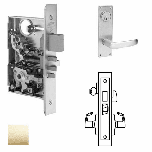 CORBIN RUSSWIN ML2065-ASN-605 Ml2065 Mortise Dormitory Lever Lockset ML2065ASN605 ML2065 ASN 605