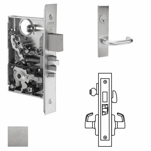CORBIN RUSSWIN ML2065-LSR-626 Ml2065 Mortise Dormitory Lever Lockset ML2065LSR626 ML2065 LSR 626