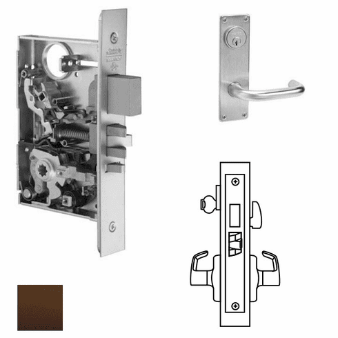 CORBIN RUSSWIN ML2065-LWN-613 Ml2065 Mortise Dormitory Lever Lockset ML2065LWN613 ML2065 LWN 613