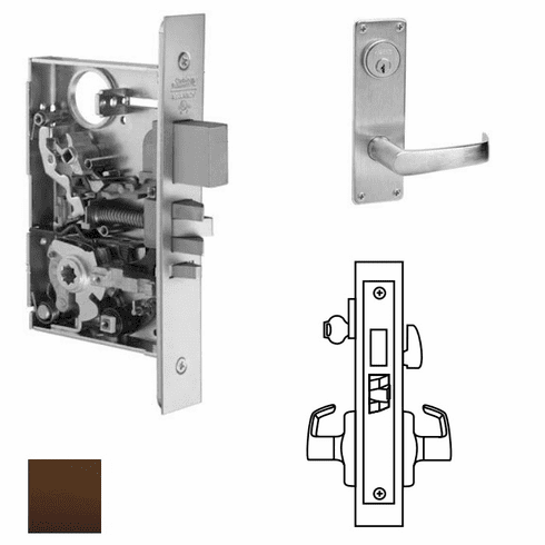 CORBIN RUSSWIN ML2065-NSN-613 Ml2065 Mortise Dormitory Lever Lockset ML2065NSN613 ML2065 NSN 613