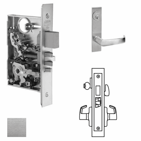 CORBIN RUSSWIN ML2065-NSP-626 Ml2065 Mortise Dormitory Lever Lockset ML2065NSP626 ML2065 NSP 626