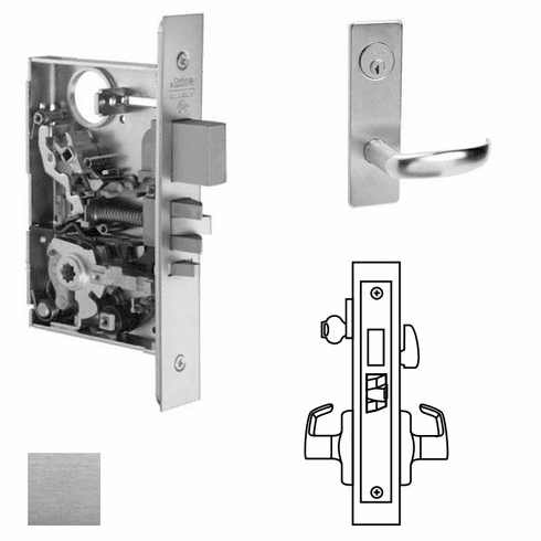 CORBIN RUSSWIN ML2065-PSM-626 Ml2065 Mortise Dormitory Lever Lockset ML2065PSM626 ML2065 PSM 626