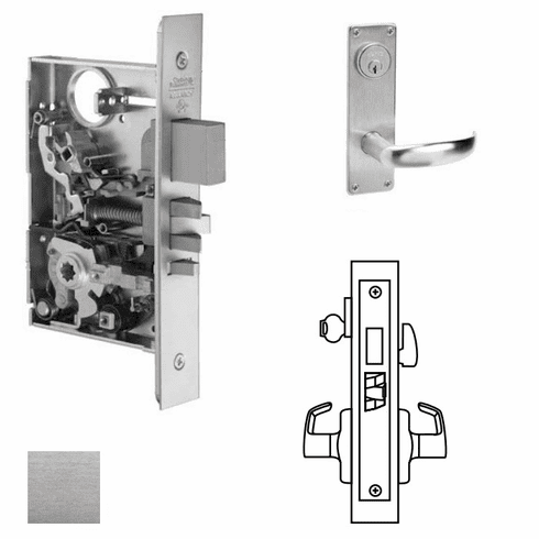 CORBIN RUSSWIN ML2065-PSN-626 Ml2065 Mortise Dormitory Lever Lockset ML2065PSN626 ML2065 PSN 626