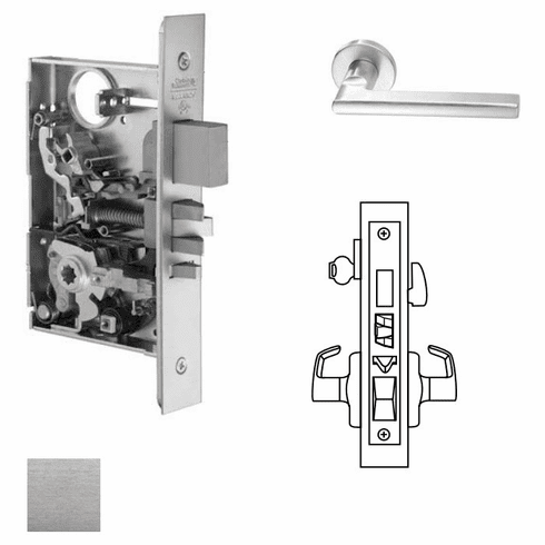 CORBIN RUSSWIN ML2067-102X-626-LC Ml2067 Mortise Apartment Lever Lockset ML2067102X626LC ML2067 102X 626 LC