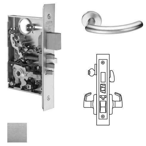 CORBIN RUSSWIN ML2067-109X-626-LC Ml2067 Mortise Apartment Lever Lockset ML2067109X626LC ML2067 109X 626 LC