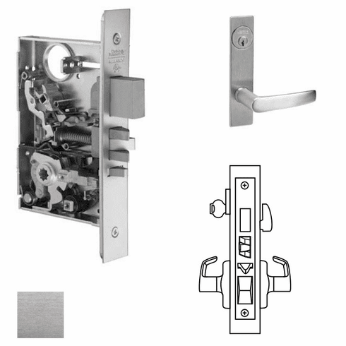 CORBIN RUSSWIN ML2067-ASP-626 Ml2067 Mortise Apartment Lever Lockset ML2067ASP626 ML2067 ASP 626