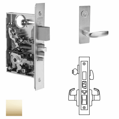 CORBIN RUSSWIN ML2067-CSM-605 Ml2067 Mortise Apartment Lever Lockset ML2067CSM605 ML2067 CSM 605