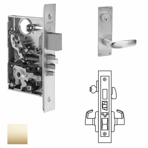 CORBIN RUSSWIN ML2067-CSN-605 Ml2067 Mortise Apartment Lever Lockset ML2067CSN605 ML2067 CSN 605