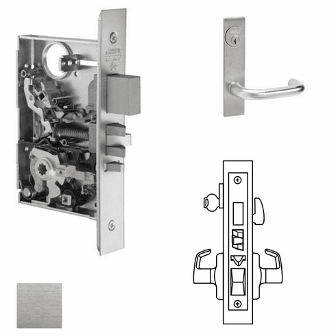 CORBIN RUSSWIN ML2067-LSP-626 Ml2067 Mortise Apartment Lever Lockset ML2067LSP626 ML2067 LSP 626