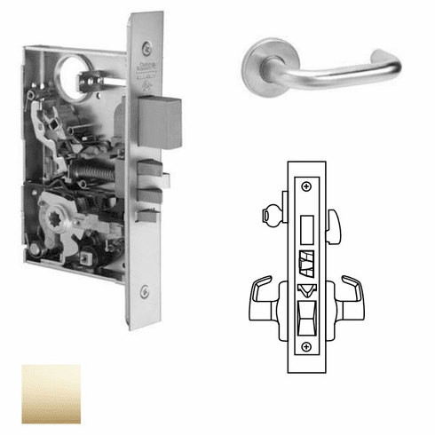 CORBIN RUSSWIN ML2067-LWA-605 Ml2067 Mortise Apartment Lever Lockset ML2067LWA605 ML2067 LWA 605