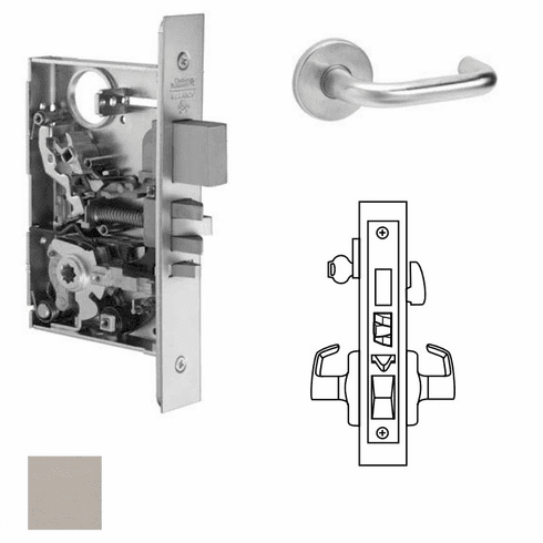 CORBIN RUSSWIN ML2067-LWF-630 Ml2067 Mortise Apartment Lever Lockset ML2067LWF630 ML2067 LWF 630