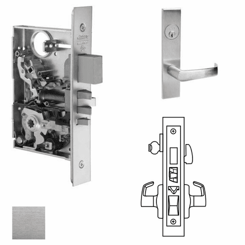 CORBIN RUSSWIN ML2067-NSR-626 Ml2067 Mortise Apartment Lever Lockset ML2067NSR626 ML2067 NSR 626