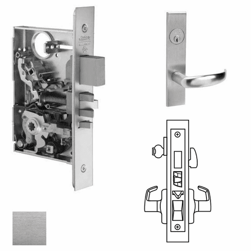CORBIN RUSSWIN ML2067-PSR-626 Ml2067 Mortise Apartment Lever Lockset ML2067PSR626 ML2067 PSR 626