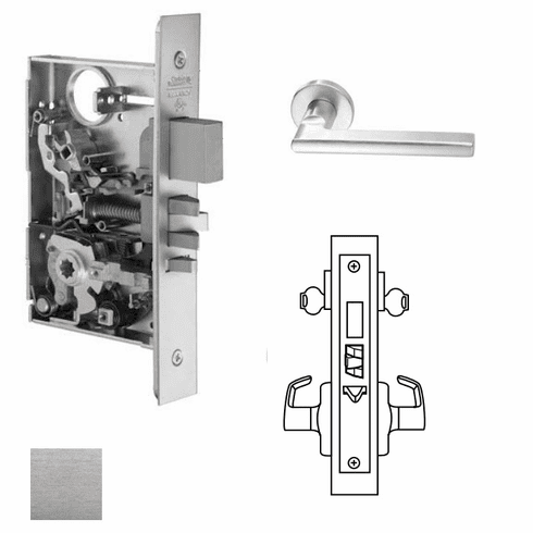CORBIN RUSSWIN ML2072-102X-626-LC Ml2072 Mortise Classroom Intruder Lever Lockset ML2072102X626LC ML2072 102X 626 LC