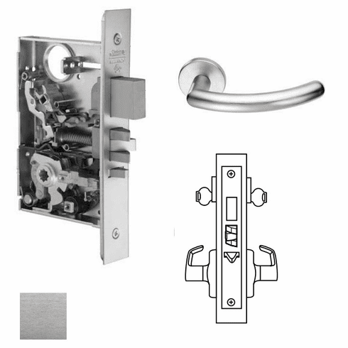 CORBIN RUSSWIN ML2072-109X-626-LC Ml2072 Mortise Classroom Intruder Lever Lockset ML2072109X626LC ML2072 109X 626 LC