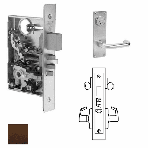 CORBIN RUSSWIN ML2072-LWN-613 Ml2072 Mortise Classroom Intruder Lever Lockset ML2072LWN613 ML2072 LWN 613