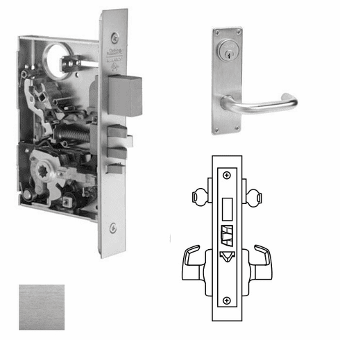 CORBIN RUSSWIN ML2072-LWN-626 Ml2072 Mortise Classroom Intruder Lever Lockset ML2072LWN626 ML2072 LWN 626