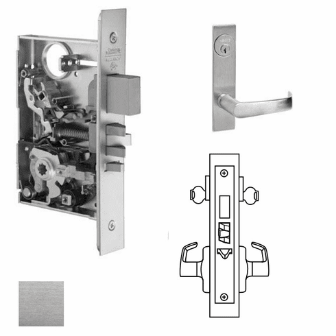 CORBIN RUSSWIN ML2072-NSP-626 Ml2072 Mortise Classroom Intruder Lever Lockset ML2072NSP626 ML2072 NSP 626