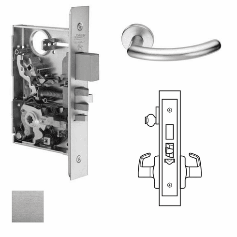 CORBIN RUSSWIN ML2073-109X-626-LC Ml2072 Mortise Classroom Security Lever Lockset ML2073109X626LC ML2073 109X 626 LC