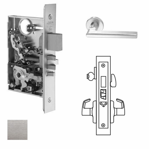 CORBIN RUSSWIN ML2075-102X-626-LC Ml2075 Mortise Entrance/Office Lever Lockset ML2075102X626LC ML2075 102X 626 LC