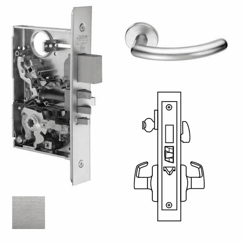 CORBIN RUSSWIN ML2075-109X-626-LC Ml2075 Mortise Entrance/Office Lever Lockset ML2075109X626LC ML2075 109X 626 LC