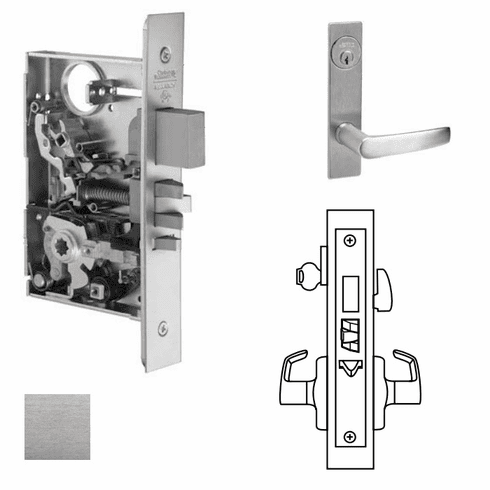 CORBIN RUSSWIN ML2075-ASP-626 Ml2075 Mortise Entrance/Office Lever Lockset ML2075ASP626 ML2075 ASP 626