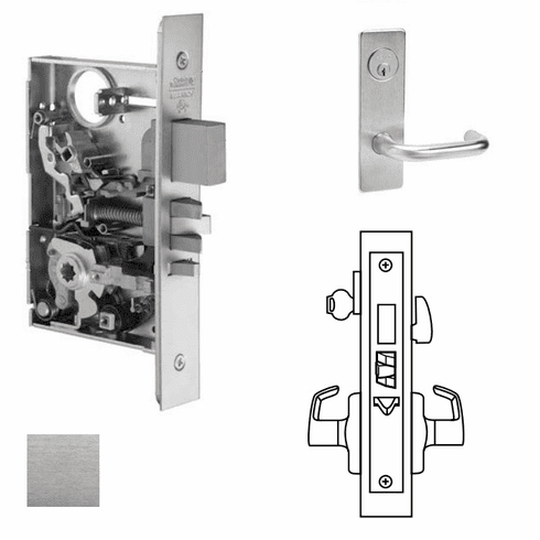 CORBIN RUSSWIN ML2075-LSM-626 Ml2075 Mortise Entrance/Office Lever Lockset ML2075LSM626 ML2075 LSM 626