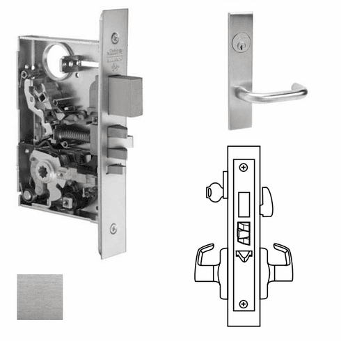 CORBIN RUSSWIN ML2075-LSR-626 Ml2075 Mortise Entrance/Office Lever Lockset ML2075LSR626 ML2075 LSR 626