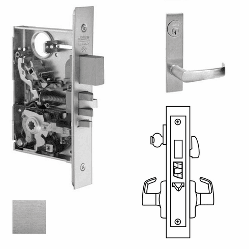 CORBIN RUSSWIN ML2075-NSP-626 Ml2075 Mortise Entrance/Office Lever Lockset ML2075NSP626 ML2075 NSP 626
