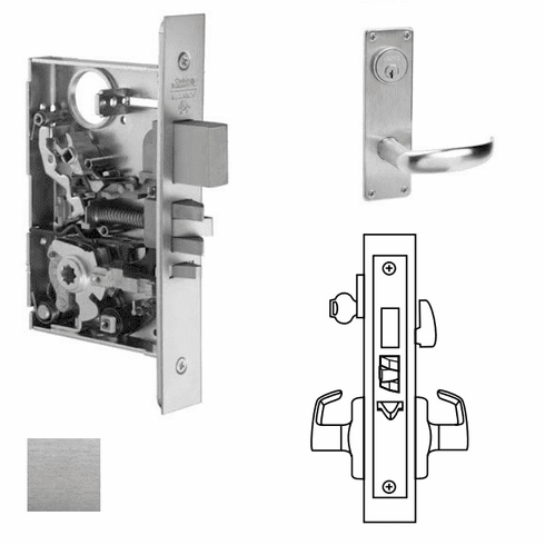 CORBIN RUSSWIN ML2075-PSN-626 Ml2075 Mortise Entrance/Office Lever Lockset ML2075PSN626 ML2075 PSN 626
