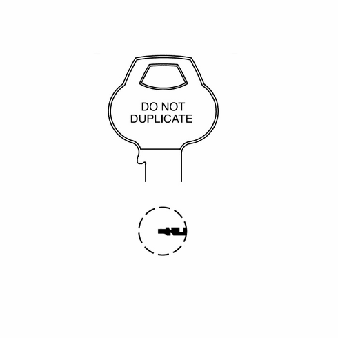 CORBIN RUSSWIN N1-6PIN-12 Single Section Standard Bow Key Blanks N16PIN12 N1 6PIN 12