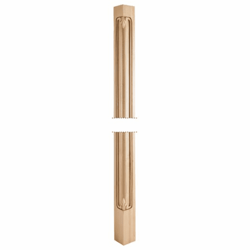 CP-1-96ALD 2-3/4" x 2-3/4" x 96" Acanthus Corner Post. Species: Alder