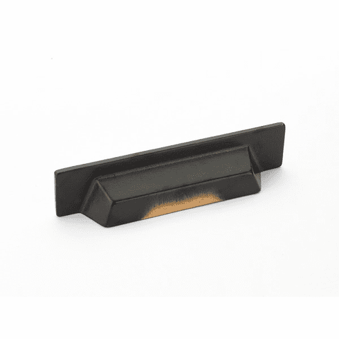 Schaub 816-AZ Vinci, Cup Pull, Rectangle, Antique Bronze, 96 mm cc