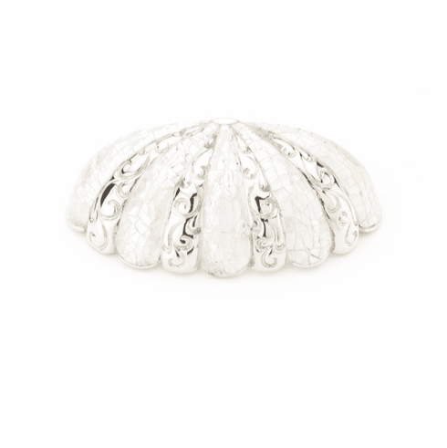 Schaub 854-MOP-PN Mother of Pearl,Mother of Pearl inlaid on Solid Brass,Polished Nickel Cup Pull,3" cc