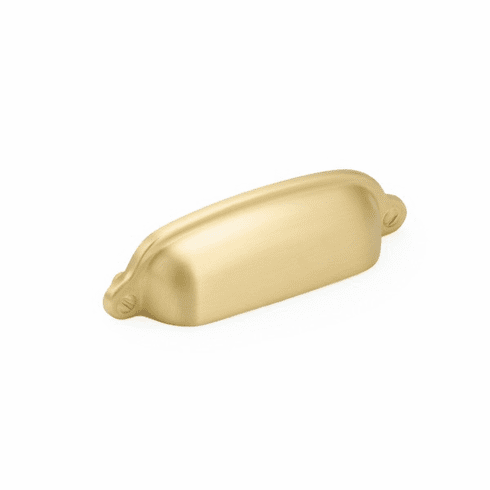 Schaub 743-SB Country, Cup Pull Satin Brass, 3" cc