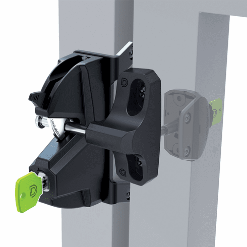D LL3PWA Lokklatch Prvcy Gate Latch Keyed Blk
