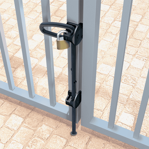 D QB124 Qbolt Padlock Drop Pull Blk 24"