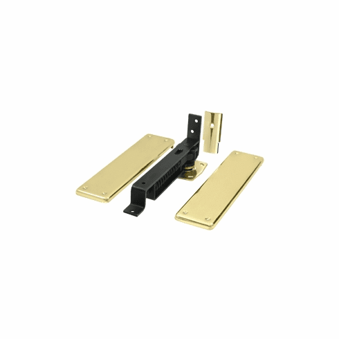 DELTANA DASH95-3 Dbl Actn Spring Floor Hinge Brass Us3