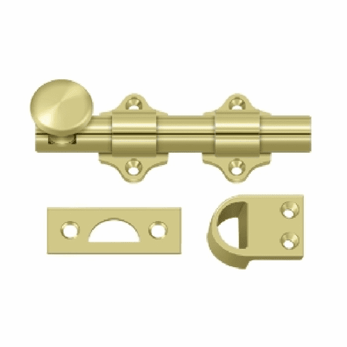 DELTANA DDB425-3 Dutch Door Bolt 4 X 1-1/2 Brass Us3
