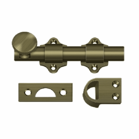 DELTANA DDB425-5 Dutch Door Bolt 4 X 1-1/2 Brass Us5