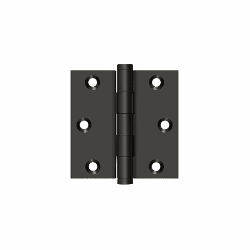 DELTANA DSB3-10B-PR 3 X Square Hinge Solid Brass Us10B