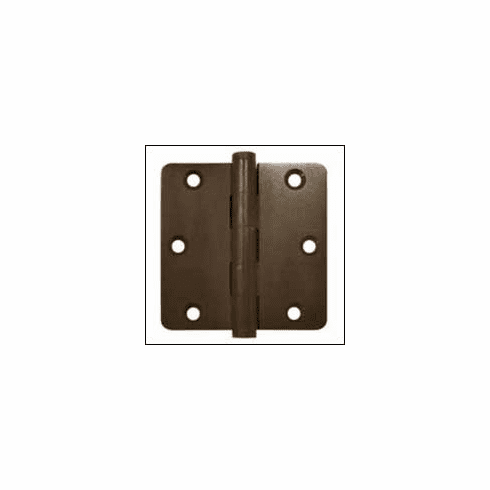 Deltana DSB35R4-R Radius Door Hinge 3 1/2 inch x 3 1/2 inch x 1/4 inch